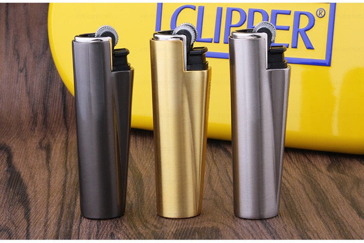 Metall Clipper Feuerzeug Set